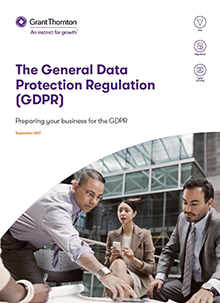 The GDPR brochure frontpage