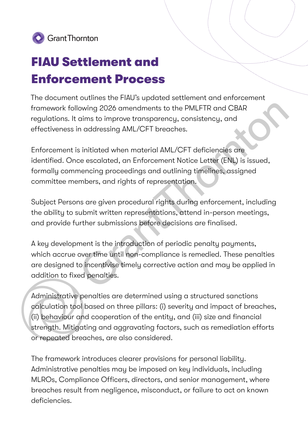 FIAU Enforcement Process Overview