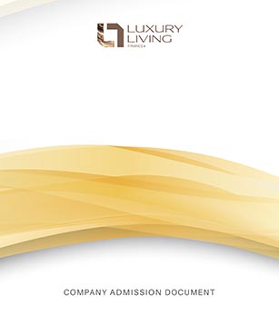 The Luxury Living Finance company admission document frontpage